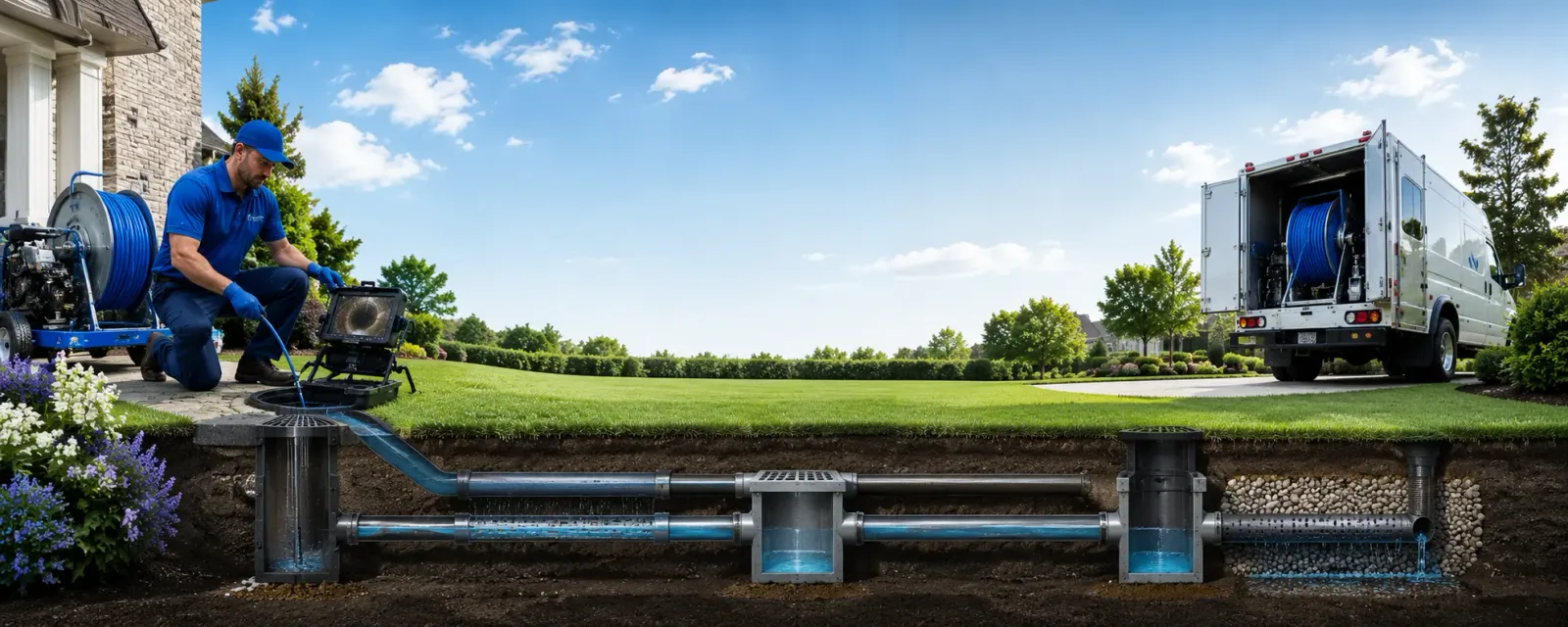 Outdoor drain cleaning information for Vivian, SD